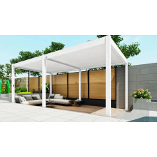  SUN ELEGANCE 3x6 m Fehér terasz pergola kerti tárolás