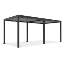 SUN ELEGANCE 3x6 m Motoros light grey terasz pergola + LED világítás kerti bútor