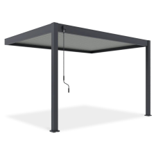 SUN ELEGANCE WALL 3x4 m light grey terasz pergola kerti bútor