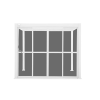  SUN PREMIUM fehér Polikarbonát tolóajtó 4 méteres pergolához