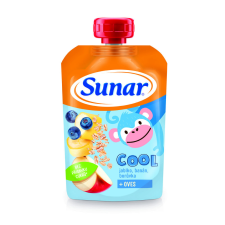 SUNAR Cool áfonya, banán, zabpehely 110g bébiétel