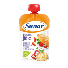 SUNAR Tasak Kész étel Kuszkusz csirkehússal és zöldséggel 120 g bébiétel
