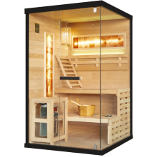  Sundum Pure 2 személyes finn sarokszauna fekete szauna