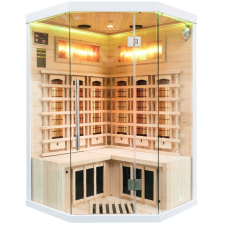  Sundum Solea 2 személyes fehér infravörös sarokszauna szauna