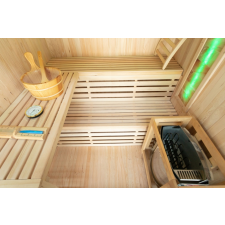  Sundum Solea 4 fős barna Finn szauna sópanellel és Led világítással szauna