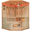 Sundum Solea 4 személyes Smart Infravörös Sarok Szauna Barna