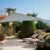 SunGarden Napvitorla - árnyékoló teraszra, háromszög alakú 5x5x7 m Grafitszürke színben - Prémium HDPE anyagból