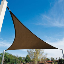 SunGarden Napvitorla - árnyékoló teraszra, háromszög alakú 5x5x7 m Kávé színben - HDPE anyagból kerti bútor