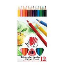 Süni ICO Jumbo háromszög alakú festett 12db-os vegyes színű színes ceruza (SÜNI_7140133000) színes ceruza