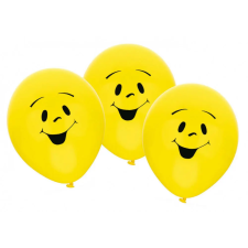  Sunny Smile léggömb, lufi 6 db-os 9 inch (22,8cm) party kellék