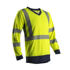  SUNO HI-VIZ SÁRGA HOSSZÚ UJJÚ PÓLÓ_2XL láthatósági ruházat