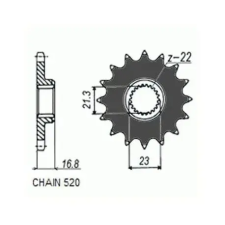 SunStar SUNF370-15 első lánckerék Sunstar Erőátviteli alkatrészek Láncok, lánckerekek, láncszettek Első lánckerekek egyéb motorkerékpár alkatrész