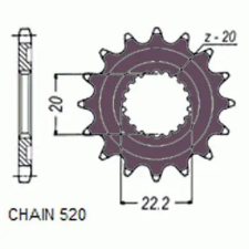 SunStar SUNF388-14 első lánckerék Sunstar  Erőátviteli alkatrészek Láncok, lánckerekek, láncszettek Első lánckerekek egyéb motorkerékpár alkatrész