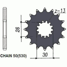 SunStar SUNF524-17 Első lánckerék Sunstar Erőátviteli alkatrész Lánc, lánckerék, láncszett Első lánckerék egyéb motorkerékpár alkatrész