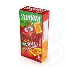 Sunvita mini fruit sticks eper 5 db 50 g reform élelmiszer