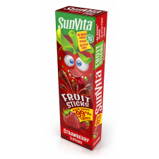 Sunvita Sunvita fruit sticks eper 5 db 100 g reform élelmiszer