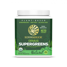 Sunwarrior Ormus Super Greens Bio - Természetes, 225 g vitamin és táplálékkiegészítő