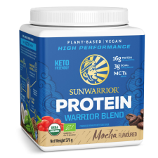 Sunwarrior Warrior Blend Organic Protein Kávé 375 g vitamin és táplálékkiegészítő