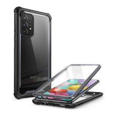 Supcase IBLSN szilikon telefonvédő (közepesen ütésálló, légpárnás sarok, műanyag előlap, akril hátlap) FEKETE [Samsung Galaxy A72 5G ... tok és táska