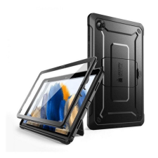 Supcase Samsung Galaxy Tab A8 10.5 (2021) SM-X200 / X205, Műanyag hátlap védőtok + képernyővédő, közepesen ütésálló, kitámasztóval, SupCase Unicorn Beetle Pro, fekete tablet tok