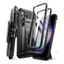 Supcase UNICORN BEETLE PRO műanyag telefonvédő (360°-os védelem, erős ütésállóság, műanyag előlap) FEKETE Samsung Galaxy S24 (SM-S921) tok és táska