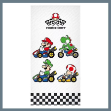 Super Mario Grand Prix fürdőlepedő, strand törölköző 70x140cm CBX231002MK lakástextília