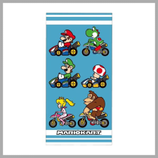 Super Mario Mariokart fürdőlepedő, strand törölköző 70x140cm CBX230615MARIO lakástextília
