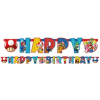  Super Mario Mushroom World Happy Birthday felirat 190 cm