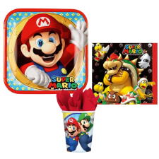 Super Mario party szett 36 db-os party kellék