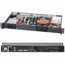 Super Micro 1HE Supermicro SuperChassis 510T-203B (CSE-510T-203B) számítógép ház