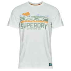 Superdry Rövid ujjú pólók Outdoors Mountain Rlxd Tee Fehér EU S