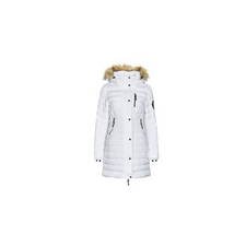 Superdry Steppelt kabátok FUJI HOODED MID LENGTH PUFFER Fehér DE 36 női dzseki, kabát