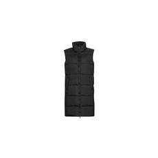 Superdry Steppelt kabátok STUDIOS LONGLINE QUILTED GILET Fekete DE 36
