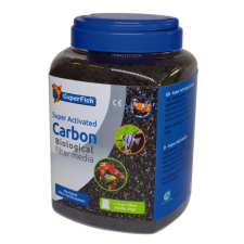 SuperFish | SUPER ACTIVATED CARBON | Biológiai, aktív szén szűrőanyag - 2000 ml akvárium vízszűrő