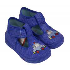 Superfit kék, rendőrautós, felvezetőpántos vászoncipő; (0-00252-84) (20) gyerek cipő