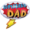  Superhero Dad, Apa fólia lufi 68 cm