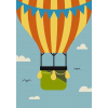  Superkids H691A Hőlégballon mintás gyerekszőnyeg 160x230 cm