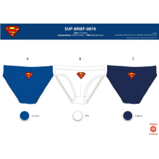  Superman kisfiú alsó - 3 darabos pamut alsó - 110-116