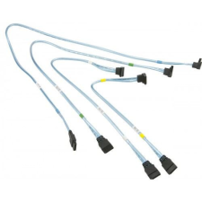 Supermicro SATA kábel szett 4db 20-30-40-60 cm (CBL-0186L) kábel és adapter