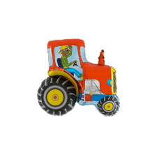 SuperShape - 74 cm-es piros traktor fólia lufi party kellék