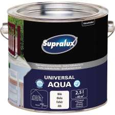 Supralux Universal Aqua Fehér fényes 0,75 l lakk, faolaj