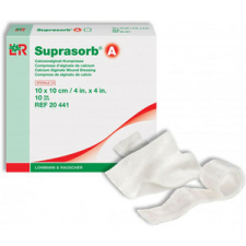 SUPRASORB A kálciumalginát 10 cm x 10 cm gyógyászati segédeszköz