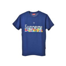  Supreme kék, Tetris mintás gyerek póló