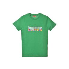  Supreme zöld, Tetris mintás gyerek póló