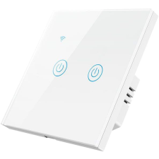 SURTEP Tuya Smart DS-101BW-2 gombos villanykapcsoló, fehér villanyszerelés