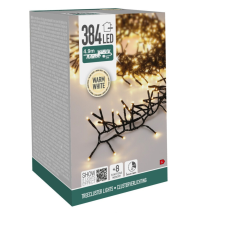  Sűrű fényfüzér 384 LED-es programos adapteres időzítős meleg dekorációs kellék