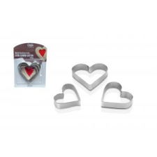  Sütiszaggató 3db fém szív forma L-00557 8693395015579 konyhai eszköz