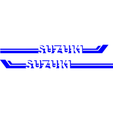 Suzuki oldalcsík matrica 170cmx14cm,kék autó dekoráció