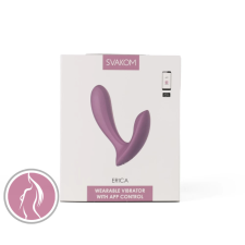 Svakom Erica - szilikon, okos, akkus, vízálló vibrátor - 10,4 cm (lila) vibrátorok