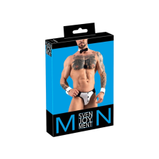 Svenjoyment - férfi pincér tanga jelmez szett (fekete-fehér) boxer, férfi alsó